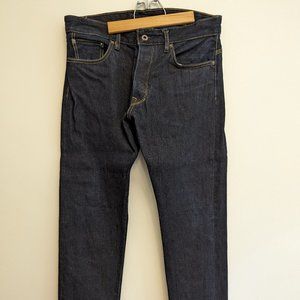 Railcar Superslub Spikes X034 Slim Taper: 32W/32L: Indigo